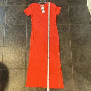 Michael Kors maxi dress with side slit. Size XS, NWT.